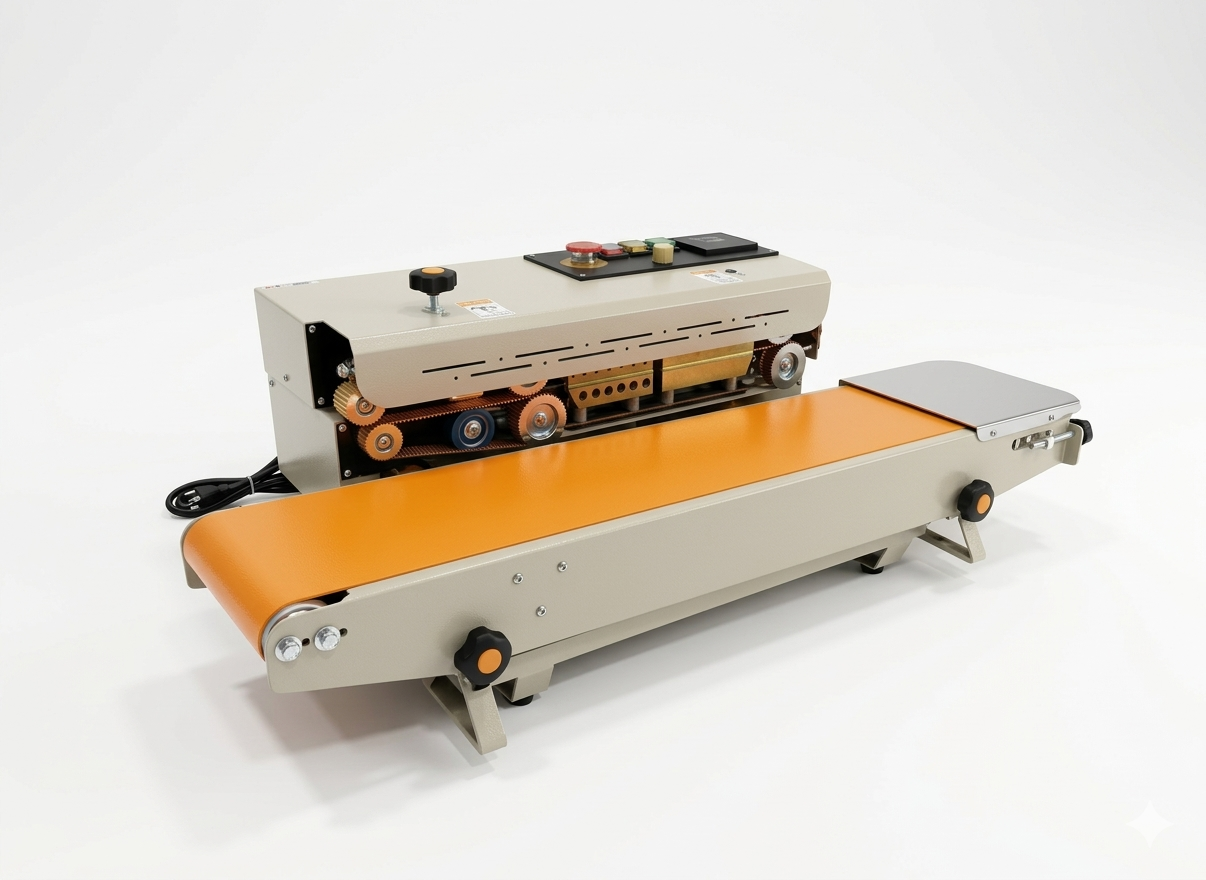 Automatic Continuous Plastic Bag Sealer with Conveyor